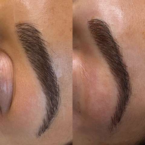 Brow tattooing result