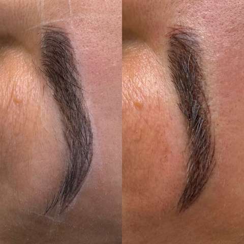 Brow tattooing result