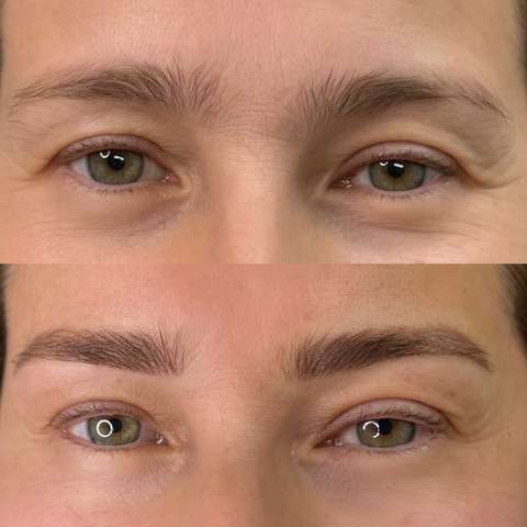 Brow tattooing result