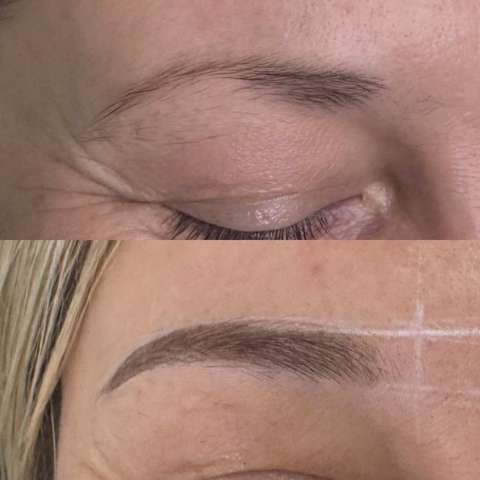 Brow tattooing result