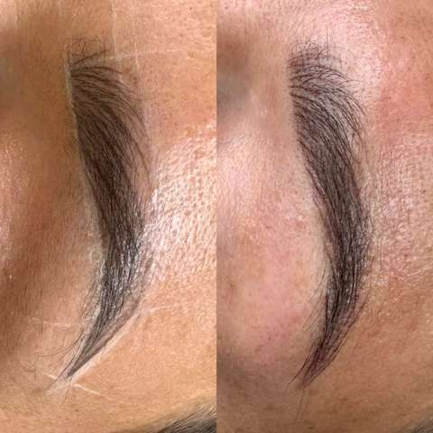 Brow tattooing result